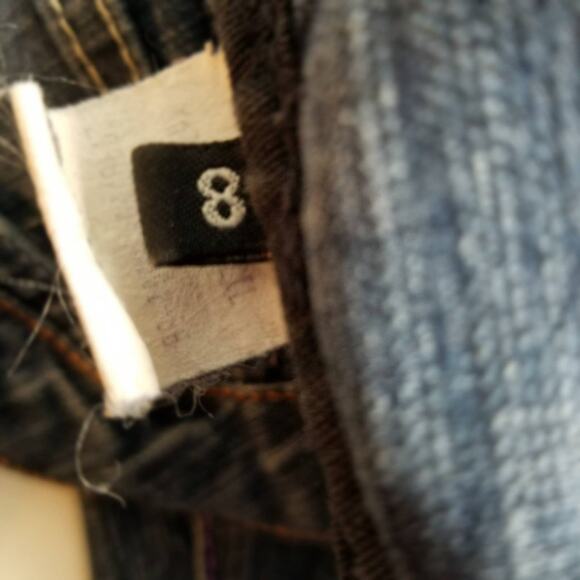 Beija Flor Blue Jeans Excellent Quality Straight Leg Very Nice! Size 8 - Picture 6 of 6